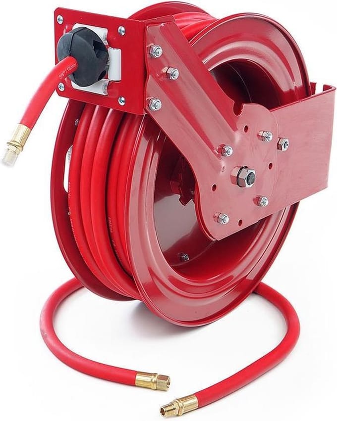HBM 8 Meter Professionele Automatische Luchthaspel