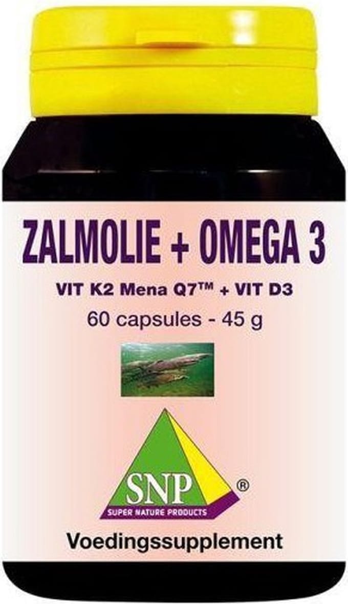 SNP Zalmolie & vit. K2 mena Q7 & vit. D3 & vit. E 60 Capsules
