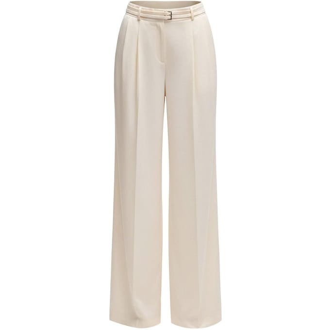 Boss Dames/Dames Taualy-W Relaxed Fit Broek (Wit)