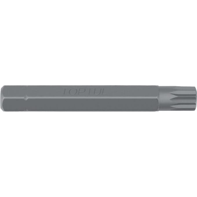 Zeskantschroevendraaierbit TORX TOPTUL 10 mm 12-kant, spline TM5 Lengte: 75mm