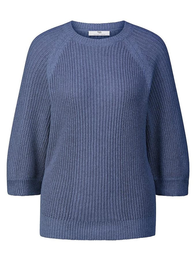 Trui ronde hals Van Peter Hahn blauw