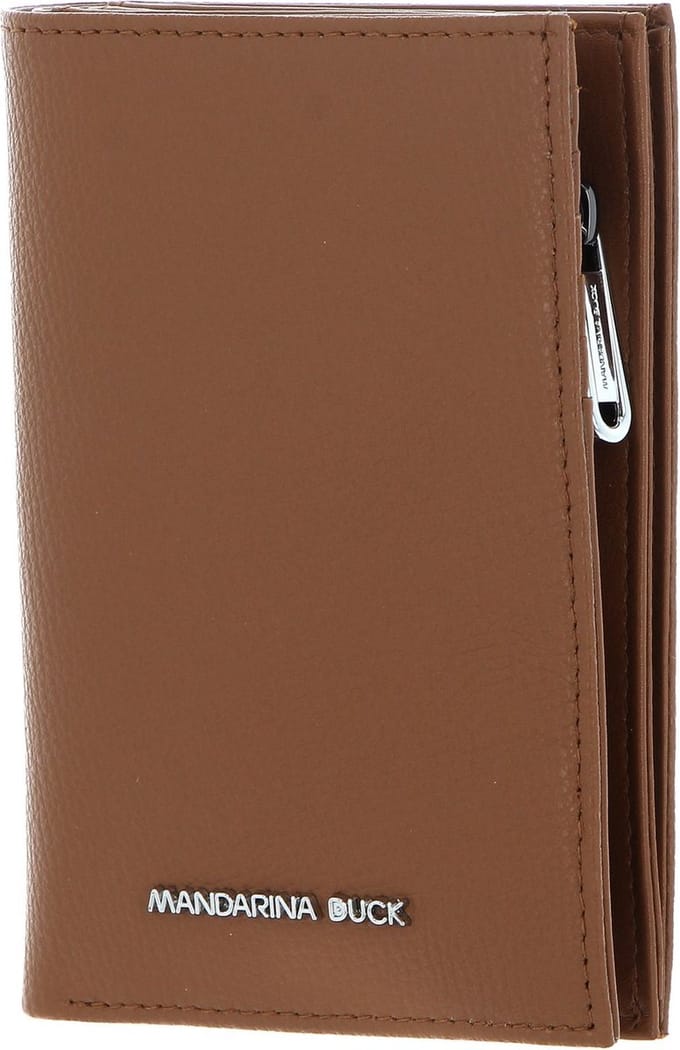 MANDARINA DUCK Leren Portemonnee Mellow Urban Wallet Indian Tan Bruine