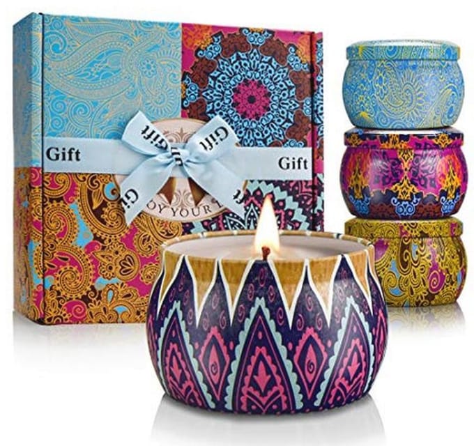 Geurende kaarsen set voor vrouwen - 4 x 4 oz