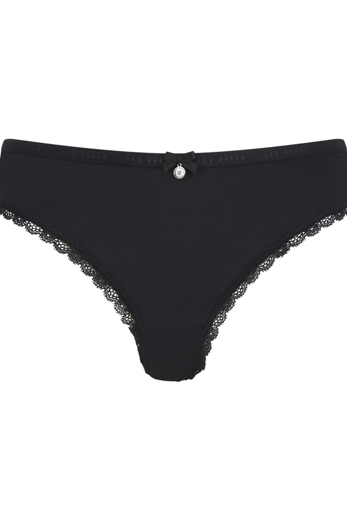 Ted Baker Petal 5pk Brief Black / Whisper White Größe: M | Unterhosen Outlet | Damen | Schwarz