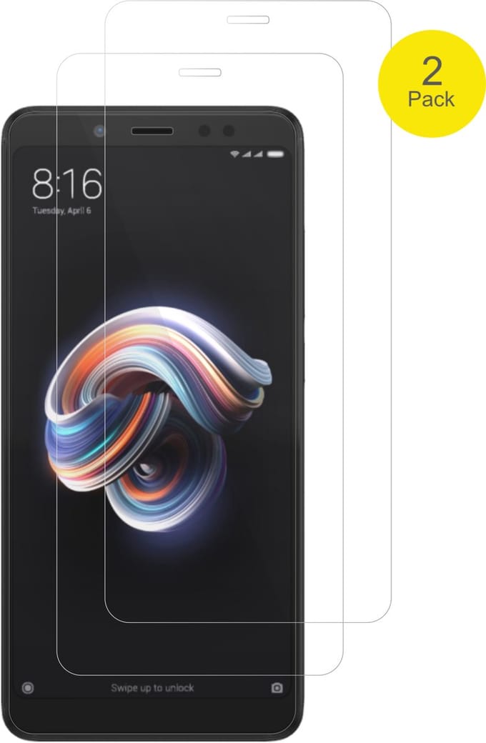 dipos – 2x Beschermfolie geschikt voor Xiaomi Redmi Note 5 Pro | 3D Full Cover Screenprotector | 100% Passend