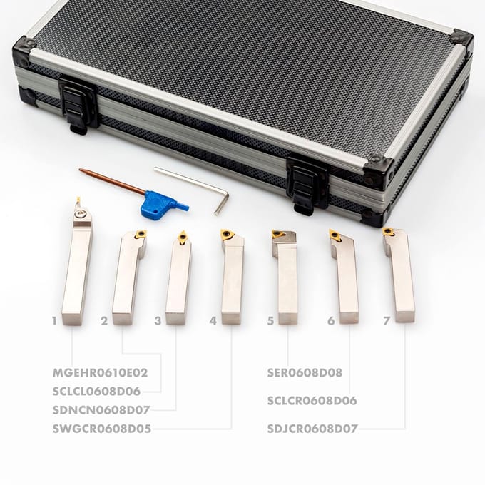 Beitelhouderset 7 delig 6 x 6 mm MW Tools DBS0706
