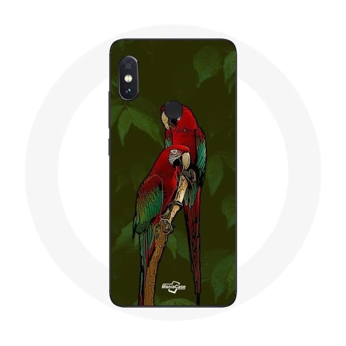 Coque - Pionus - Xiaomi Redmi Note 5 Pro - Rouge - Souple - Perroquet rouge