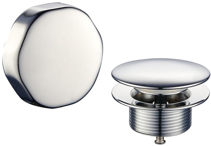 Sanifun knop en badplug Arthur chroom – Luxe afbouwdeel voor badafvoer