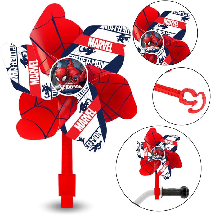 MARVEL Spider-Man Rode windmolen voor fietssturen, steps, voor kinderen
