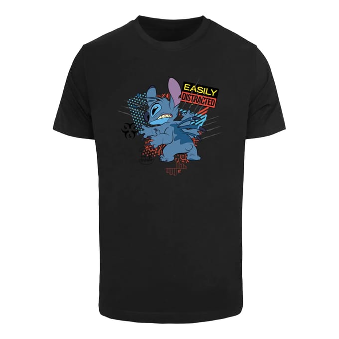 T-shirt Merchcode Lilo & Stitch Easily Distracted