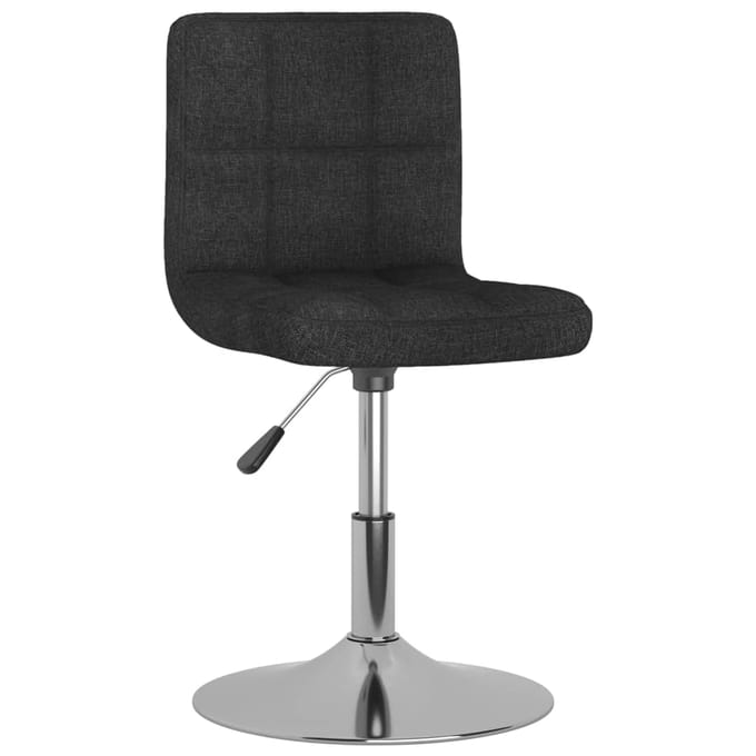 vidaXL - Eetkamerstoelen - draaibaar - 2 - st - stof - zwart