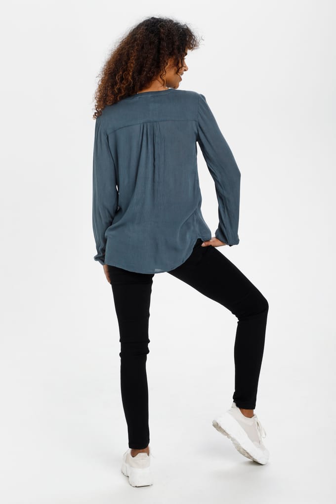 Blouse met lange mouwen Regular fit Orion Blue