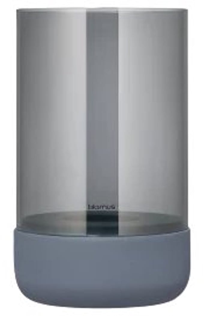 Blomus CALMA Windlicht - H 20 cm, Ø 12 cm (M) - Steel Gray