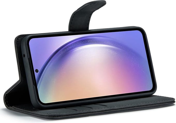 Google Pixel 8 Pro Bookcase hoesje - CaseMe - Effen Zwart - Kunstleer