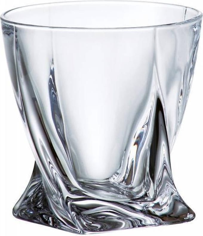 6 stuks whisky glazen Quadro