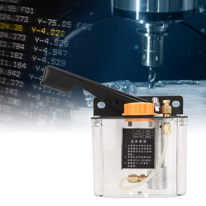 HP5L Handmatige Smeerpomp Linkshandig Bedienbare Smeerpomp 650CC voor CNC Werkwerktuigmachine