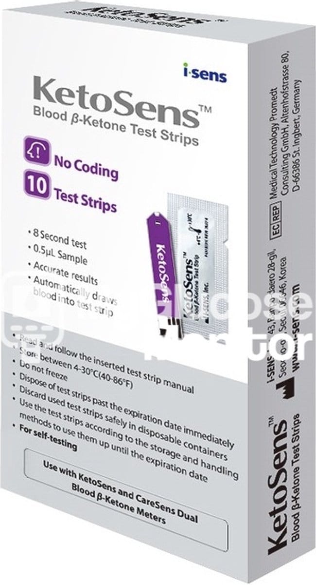 KetoSens Bloed Ketonen test strips