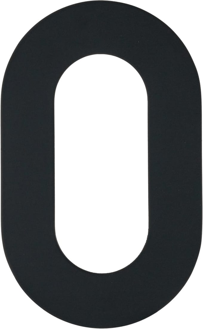 Figura - Zwart Huisnummer 0