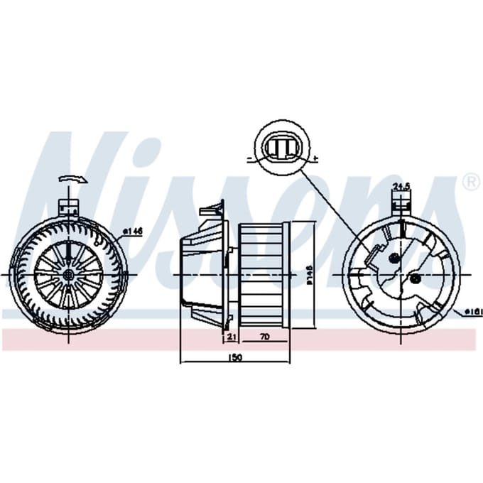 Binnenventilator NISSENS 87384