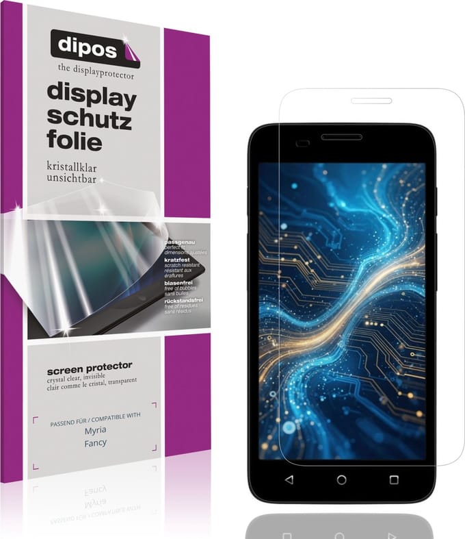 dipos – 4x Beschermfolie geschikt voor Myria Fancy | Krasbestendige & heldere Screenprotector Ultra-Thin
