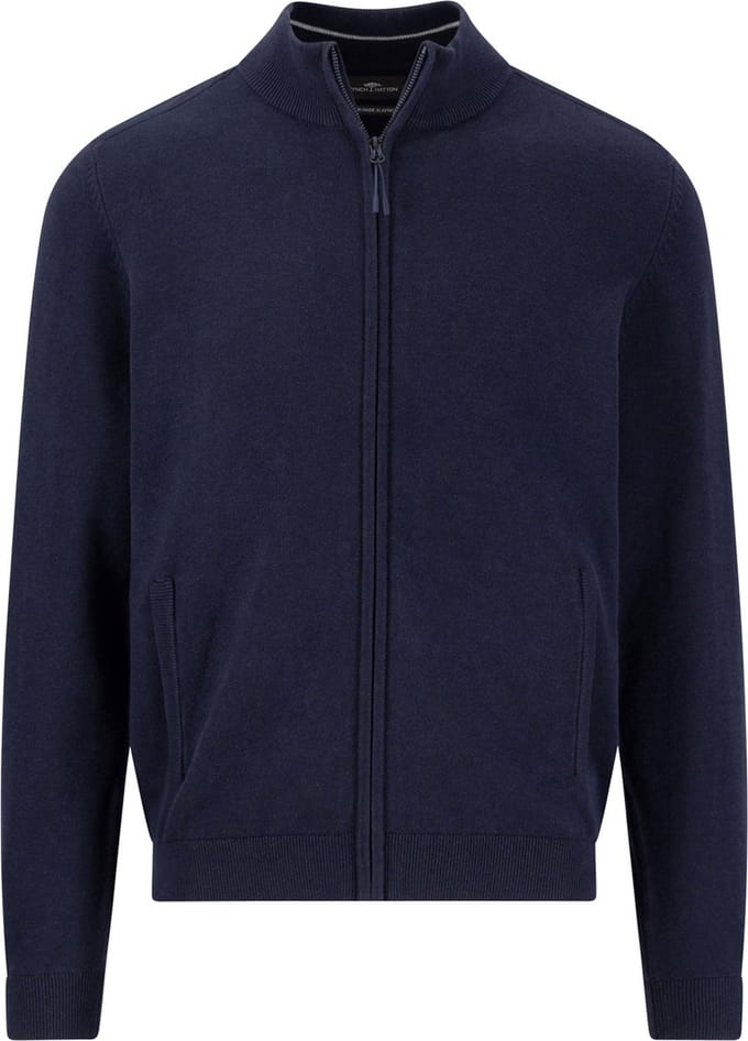 Fynch-Hatton - Gebreid vest - Heren - L - Blauw - Katoen - 1502-616
