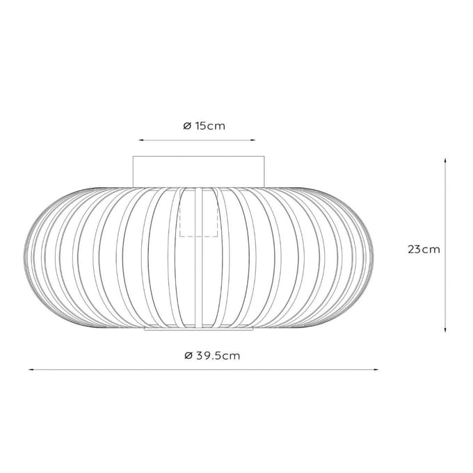 Lucide MANUELA - Plafonnière (Plafondlamp) - Ø 39,5 cm - 1xE27 - Groen