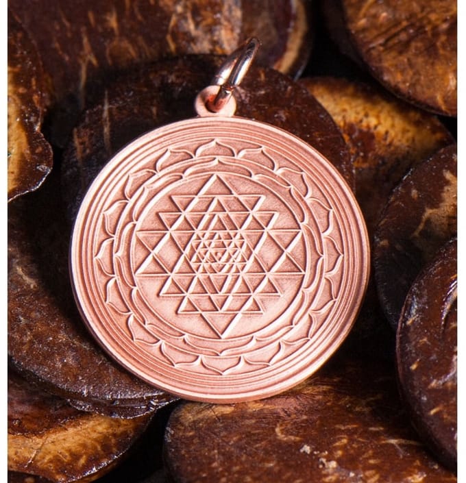Sri Yantra hanger koper 30 mm