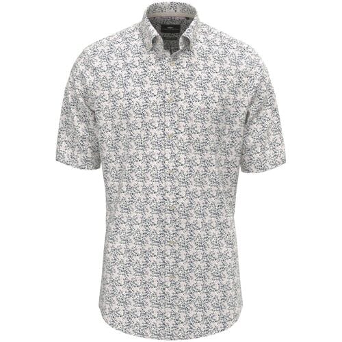 Fynch-Hatton Overhemd Short Sleeve Summer Flower Pattern Magnolia / male