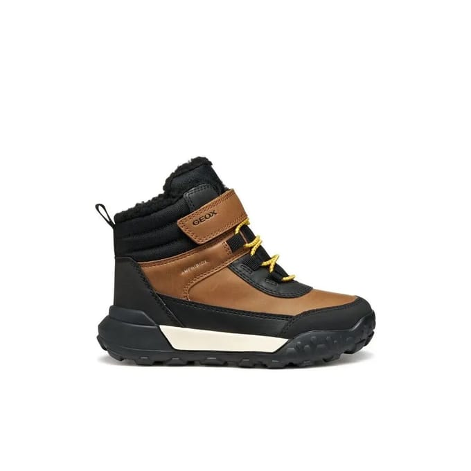 GEOX TREKKYUP ABX TIENERS - LICHTBRUIN/ZWART
