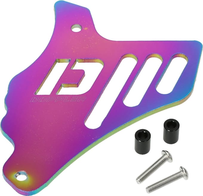 Afdekplaat voortandwiel Doppler Minarelli AM6 titanium