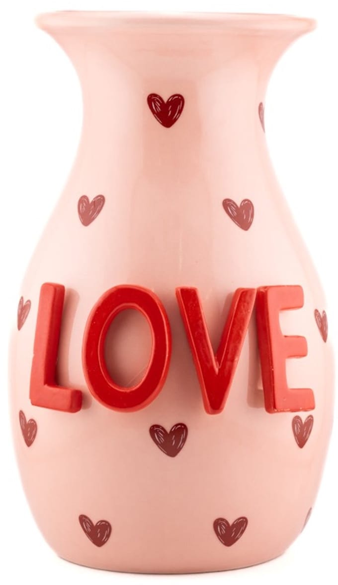 Aardewerk vaas LOVE S