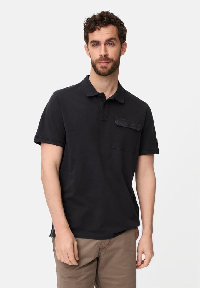 camel active Poloshirt van pure katoen - Maat - Donkerblauwmenswear-M