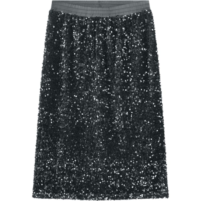 Summum Rok Sequins Velour Grijs 6s1310-11936