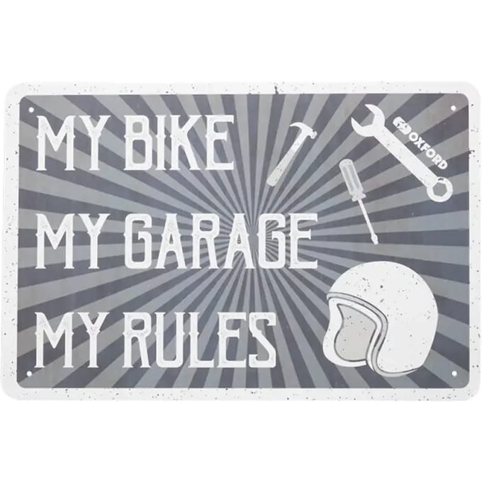Garage metalen plaat Oxford My Rules
