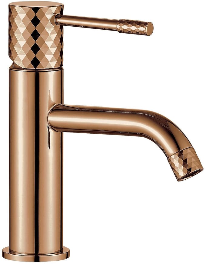 Rea Lungo Diamond low - Wastafelkraan - Koper - 12X4X18,5CM