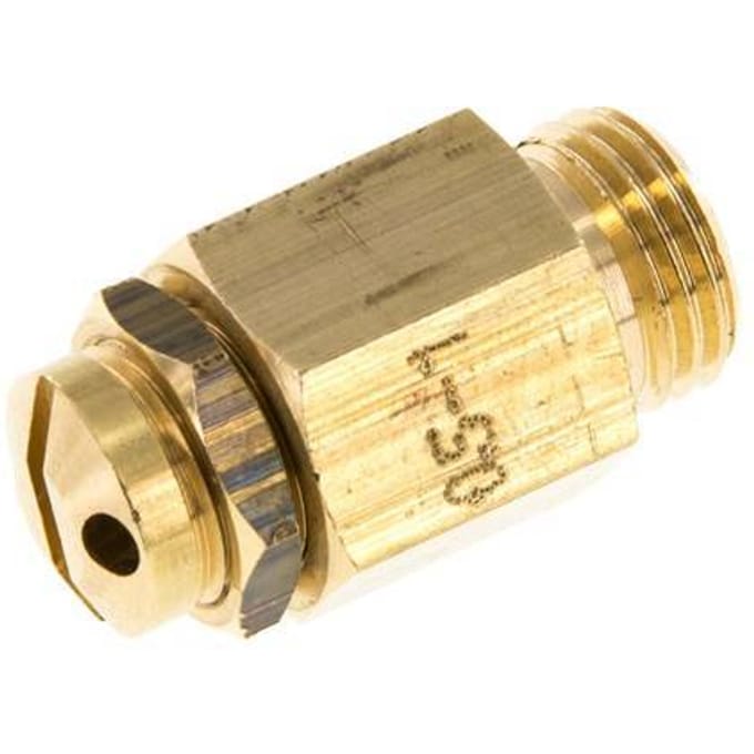 G 1/4'' messing instelbare veiligheidsklep 0,5-1 bar (7,25-14,50 psi)