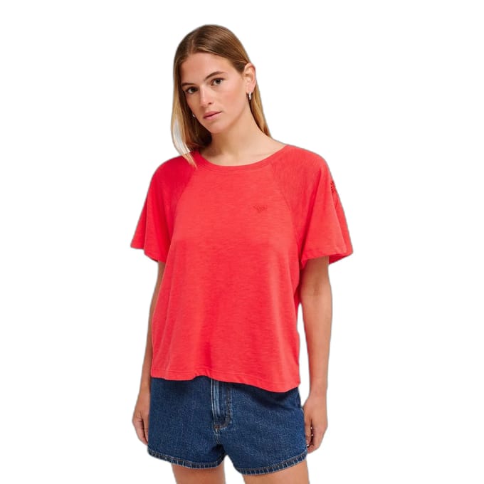 Roxy Time For Palm Tree T-shirt Met Korte Mouwen Rood S Vrouw