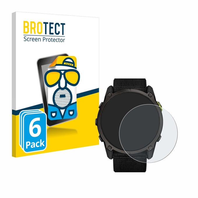 BROTECT - Screenprotector voor Garmin Enduro 3 - Folie Beschermfolie matte 6 Stuks