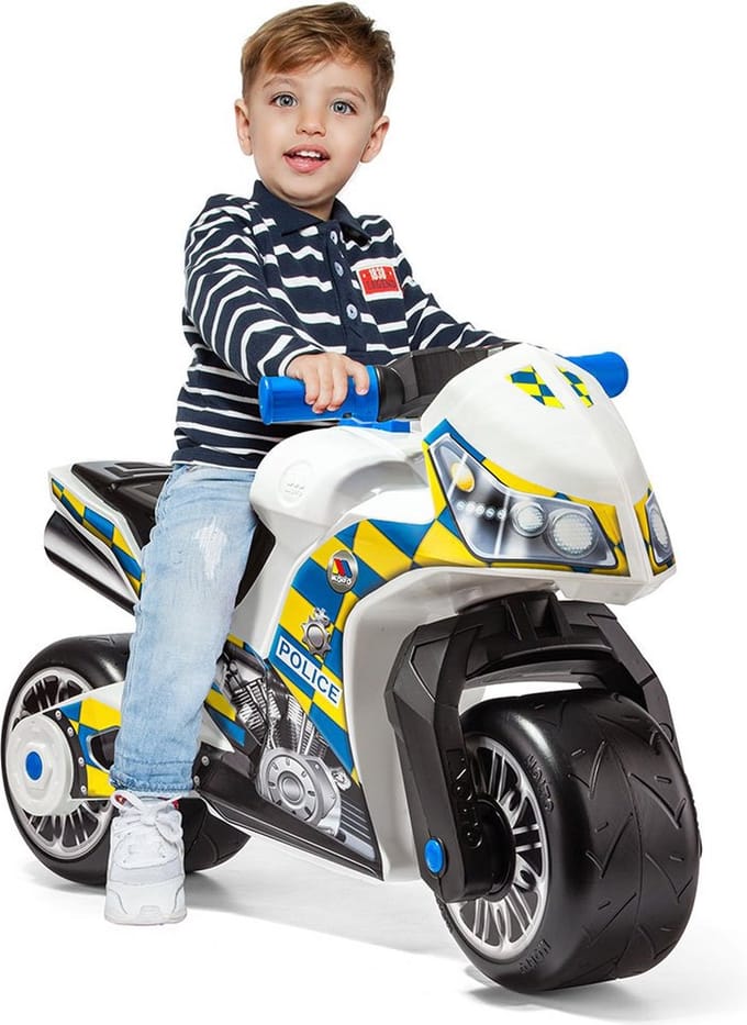 Driewieler Moltó Motorfiets Politie (73 cm)