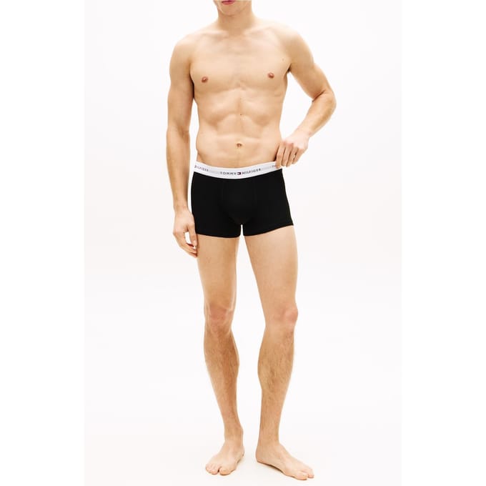Tommy Hilfiger 3-pack Logo Trunks Desert Sky/white/primary Red Größe: XL | Unterhosen Outlet | Herren | Rot