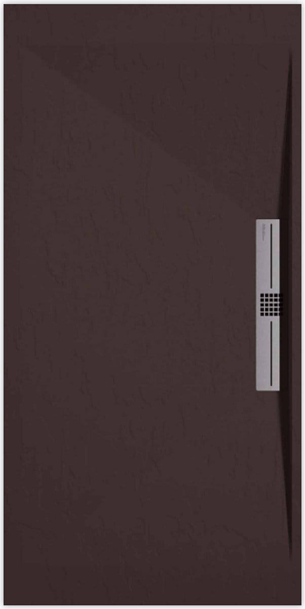 Sanifun douchebak Stone Side Chocolate Slate 1400 x 800 S