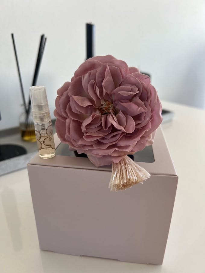Car perfume handmade flower decoration pearl powder scented auto parfum