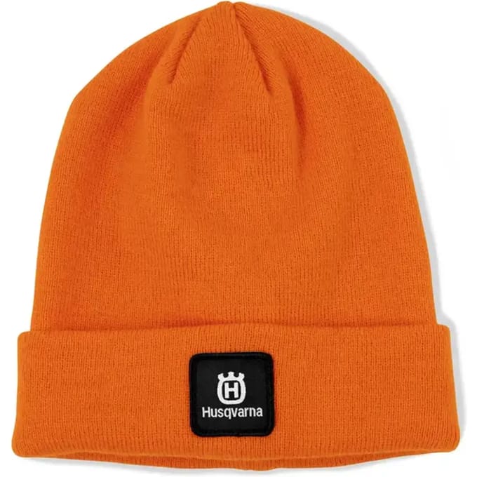 Husqvarna merino muts oranje met logo