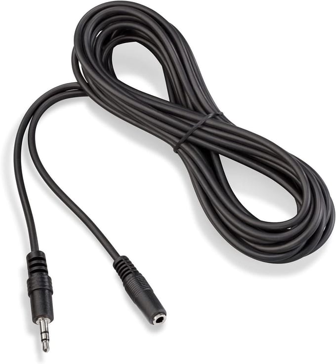 Verlengkabel - Extra kabel - Temperatuurregeling - Universele aansluiting - 5 meter - Zwart