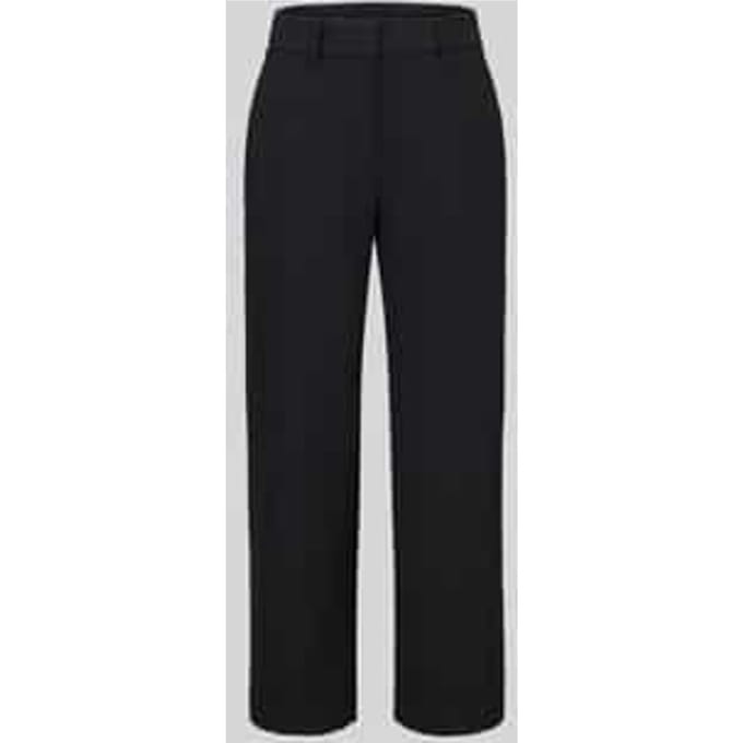 Recht broek met bandplooien model 'Mette'