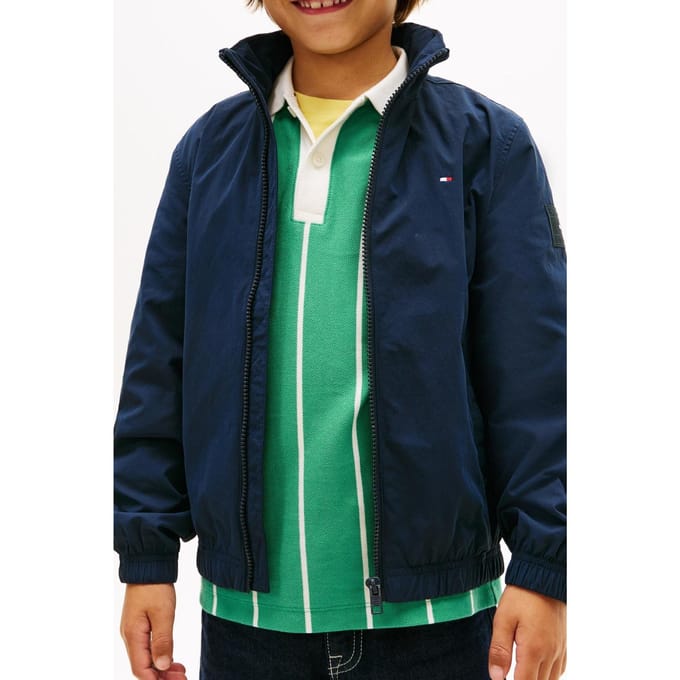Tommy Hilfiger Boys Essential Jacket Dark Night Navy Größe: 7 | Jacken Outlet | kids | Schwarz