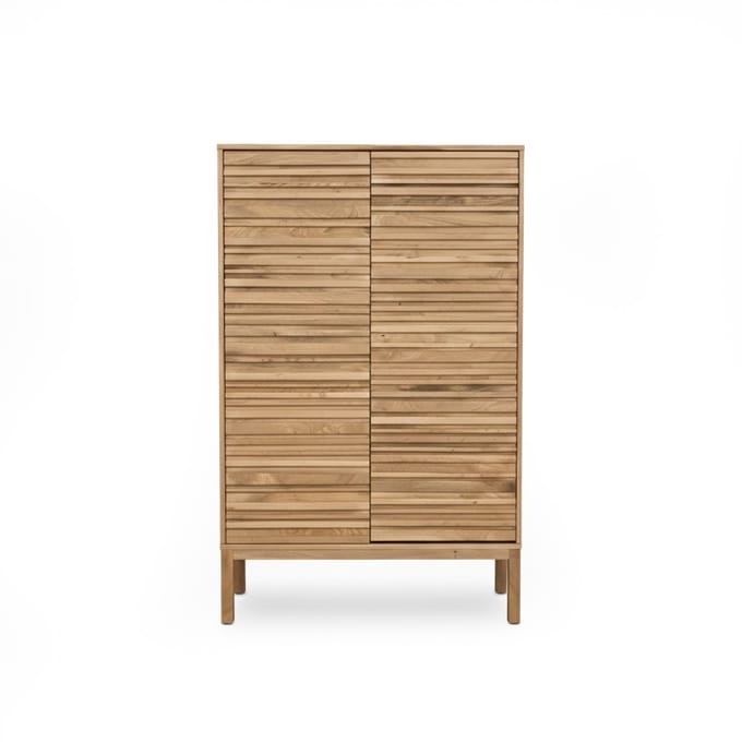 Wandkast Stage - Mangohout Naturel - 2 Deuren