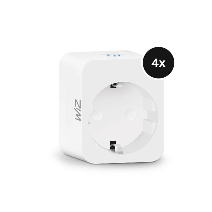 WiZ Slimme stekker met Powermeter - Eenvoudige Bediening via de App - Stekkertype F - Wi-Fi