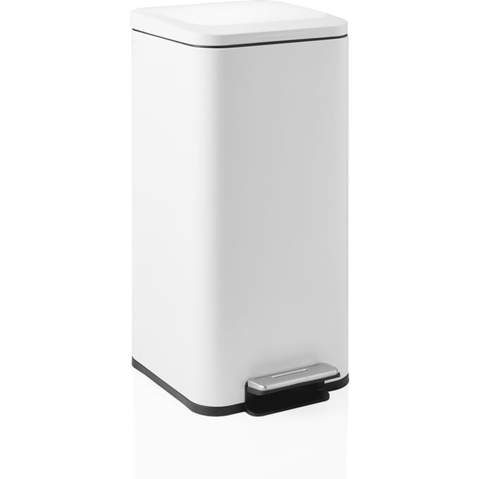 Afvalbak / afvalscheidingssysteem Clean Square - 30 L staal wit hjh OFFICE