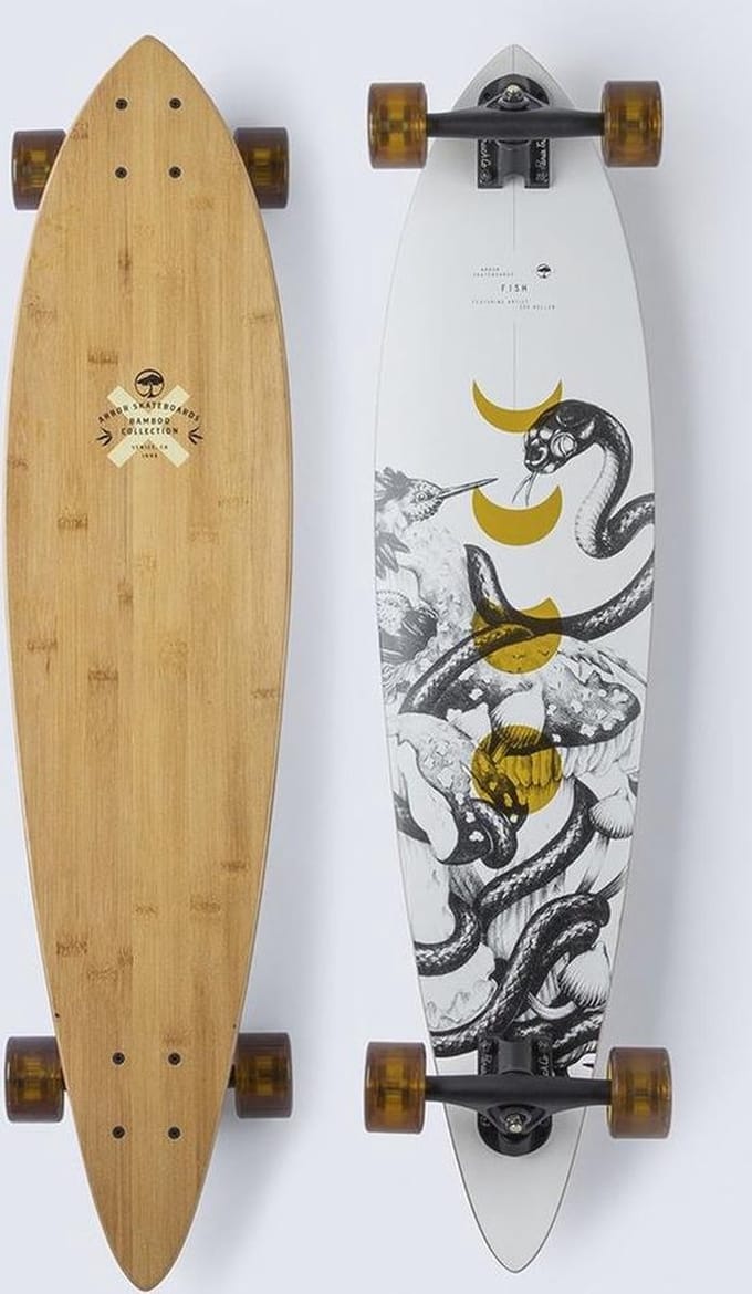Arbor Bamboo Fish Pintail 37 longboard